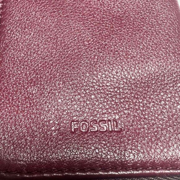 Y2K NWT Fossil Pink Rose Leather Phone Case Wallet CHIC - Picture 4 of 7